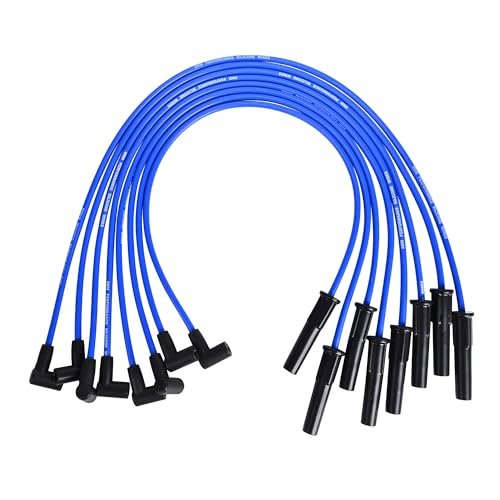 RLP Silicone Spark Plug Wires Set 8.0mm Blue Replacement...