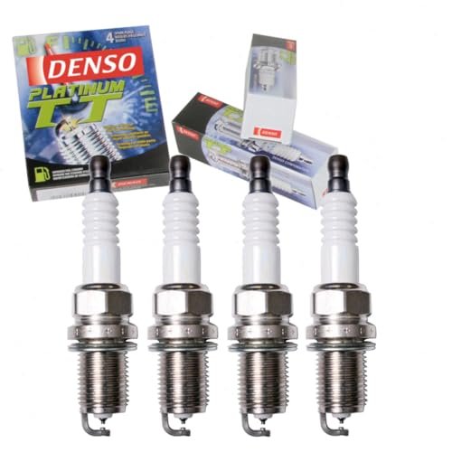 4 pc DENSO Platinum TT Spark Plugs compatible with Toyota...
