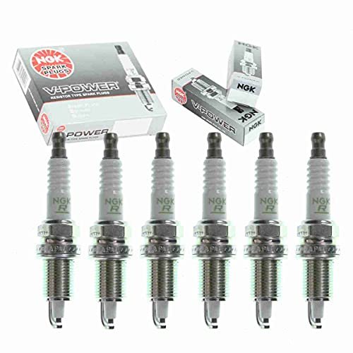 6 pc NGK V-Power Spark Plugs compatible with Jeep TJ...