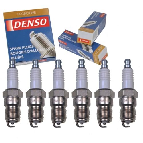 6 pc DENSO Standard U-Groove Spark Plugs compatible with...