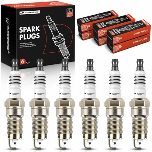 A-Premium Iridium & Platinum Spark Plugs Compatible with...