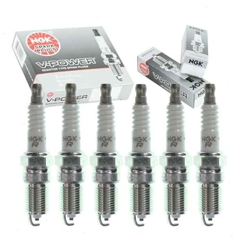 6 pc NGK V-Power Spark Plugs compatible with Chevrolet...
