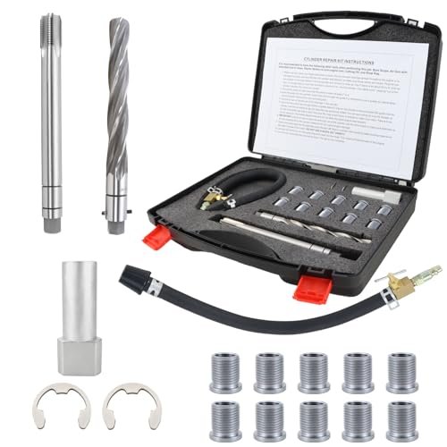 Kefly 38900 Two Valve Tool Kit, Spark Plug Thread Repair...