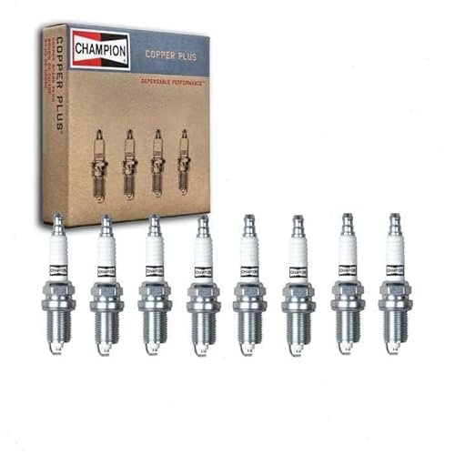 8 pc Champion Copper Plus Spark Plugs compatible with...