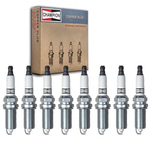 8 pc Champion Intake Side Copper Plus Spark Plugs...