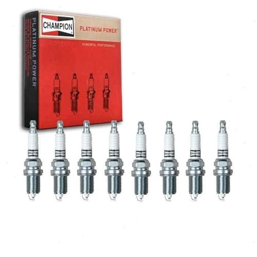 8 pc Champion Platinum Spark Plugs compatible with Dodge...