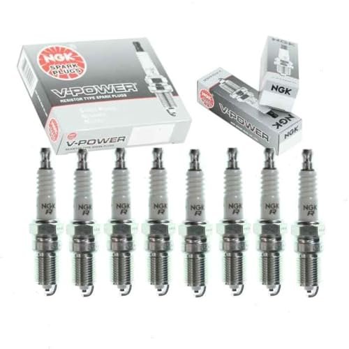 8 pc NGK V-Power Spark Plugs compatible with Chevrolet...