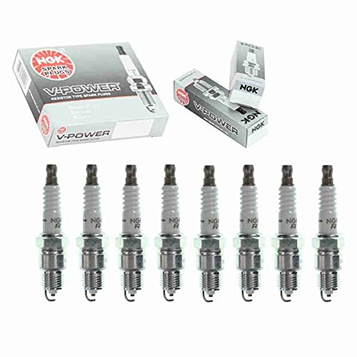 8 pc NGK V-Power Spark Plugs compatible with Ford F-150...