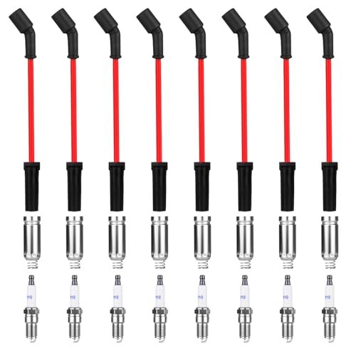 8 Pcs Spark Plug Wires Set & 41-110 Iridium Spark...