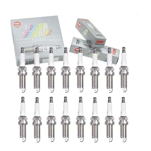 16 pc NGK Laser Iridium Spark Plugs compatible with Dodge...