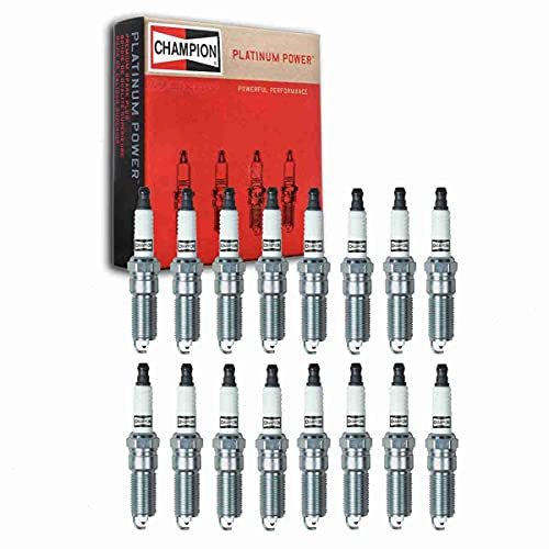 16 pc Champion Platinum Spark Plugs compatible with Dodge...