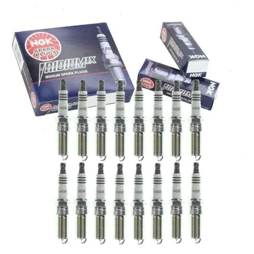 16 pc NGK Iridium IX Spark Plugs compatible with Ford...