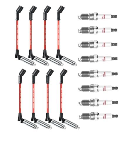 41-962 Spark Plugs and Wires for Chevy 5.3 6.0L 6.2L,...