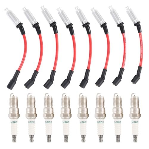 Iridium Spark Plugs 3186 & Spark Plug Wires M8-48322...