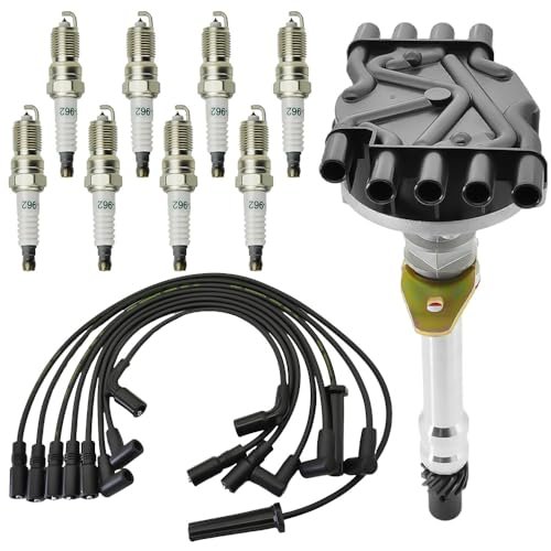 1 PC Ignition Distributor with 8PCS Platinum Spark Plugs...