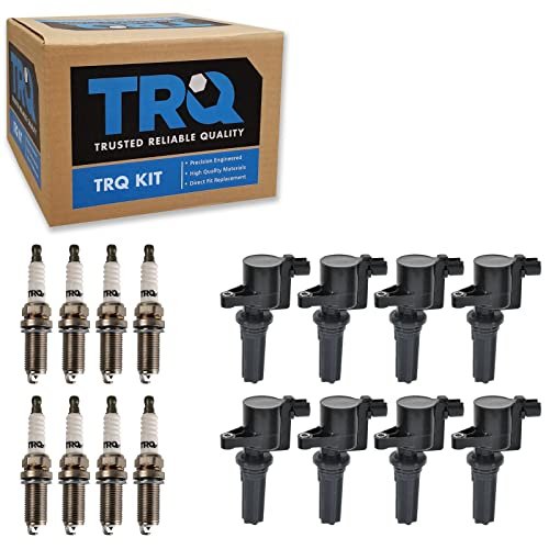 TRQ Ignition Kit Ignition Coil Spark Plugs Compatible with...