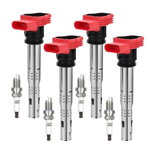 UF529 Ignition Coil & 4644 Double Iridium Spark Plug For...