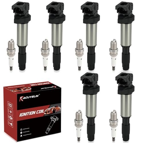 UF522 Ignition Coil Pack and Iridium Spark Plugs Set of...