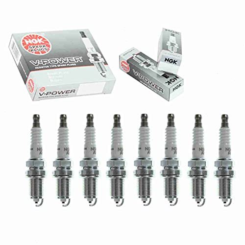 8 pc NGK V-Power Spark Plugs compatible with Chevrolet...