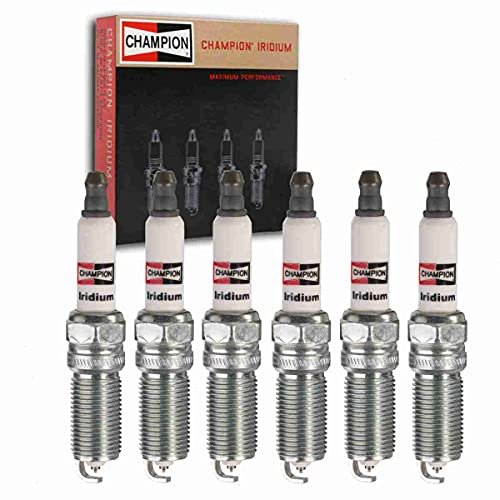6 pc Champion Iridium Spark Plugs compatible with Cadillac...