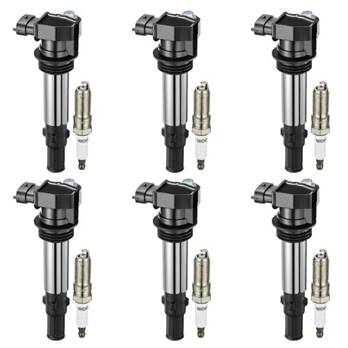 SYKRSS Set of 6 Ignition Coil Pack UF375 and Iridium...
