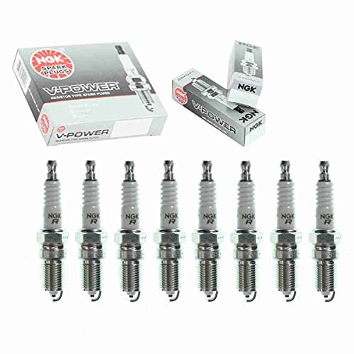 8 pc NGK V-Power Spark Plugs compatible with Cadillac...