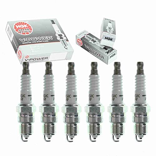 6 pc NGK V-Power Spark Plugs compatible with Chevrolet...