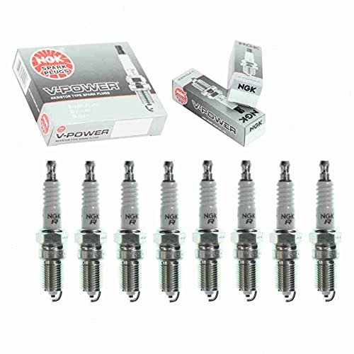8 pc NGK V-Power Spark Plugs compatible with Chevrolet...