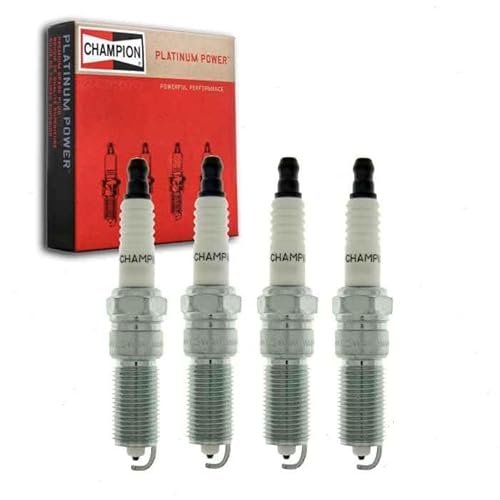 4 pc Champion Platinum Spark Plugs compatible with...
