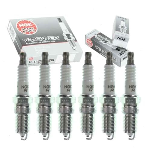 6 pc NGK V-Power Spark Plugs compatible with Chevrolet...