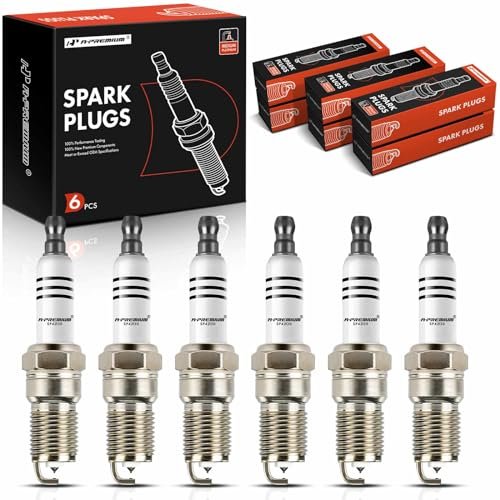 A-Premium Iridium Platinum Spark Plugs Compatible with...