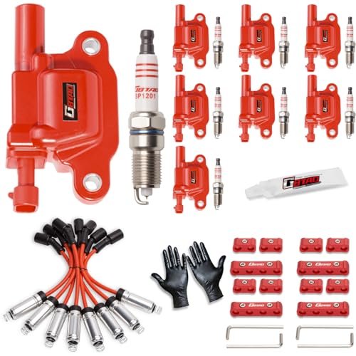 GBTAD Set of 8 Square Ignition Coil Pack and Spark...