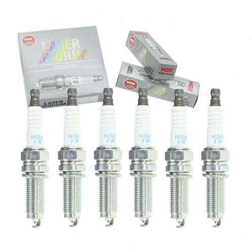 6 pc NGK Laser Iridium Spark Plugs compatible with...
