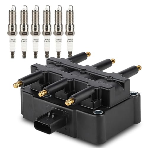UF305 Ignition Coil & 3381 Double Iridium Spark Plug for...