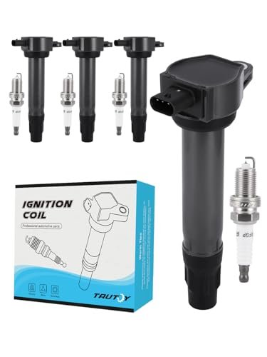 TAUTOY UF557 Ignition Coil Pack Iridium Spark Plugs 4 PCS...
