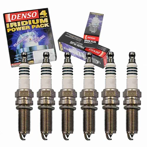 6 pc DENSO Iridium Power Spark Plugs compatible with...