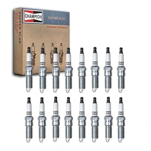 16 pc Champion Copper Plus Spark Plugs compatible with...