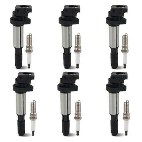 MACARLON Set of 6 Ignition Coil Pack and Spark Plugs...