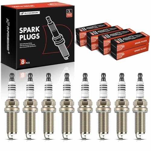 A-Premium Iridium Platinum Spark Plugs (Pack of 8)...