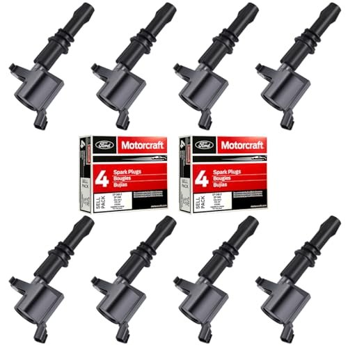 MAS Set of 8 Platinum Spark Plug and 8 Straight...
