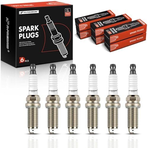 A-Premium 6PCS Iridium Platinum Spark Plugs Compatible with...