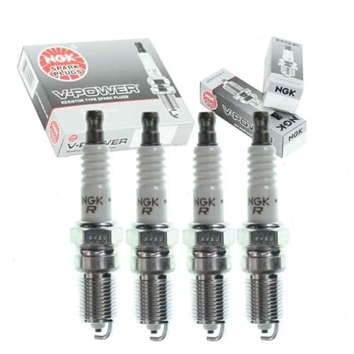 4 pc NGK V-Power Spark Plugs compatible with Ford Focus...