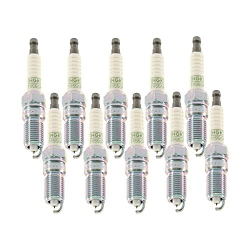 NGK Set of 10 G-Power Platinum Spark Plugs Trapezoid For...