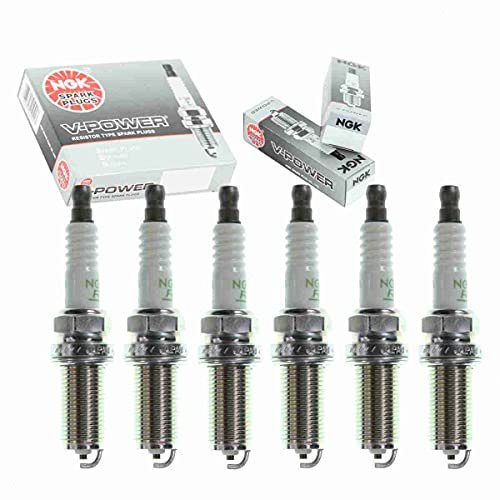 6 pc NGK V-Power Spark Plugs compatible with Infiniti G35...
