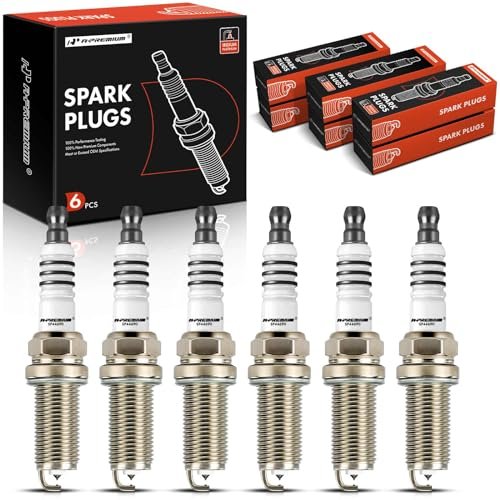 A-Premium 6PCS 4469 Iridium Platinum Spark Plugs Compatible...