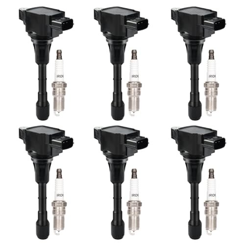 Set of 6 Ignition Coil Pack and Spark Plugs for...