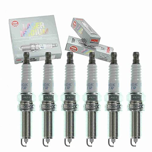 6 pc NGK Laser Iridium Spark Plugs compatible with...