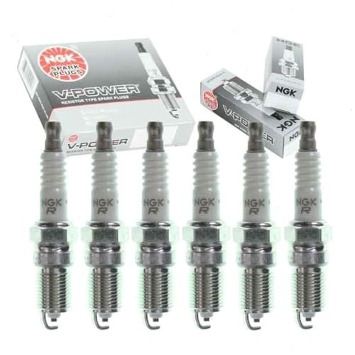 6 pc NGK V-Power Spark Plugs compatible with GMC Sierra...