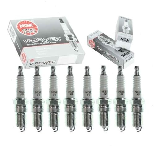 8 pc NGK V-Power Spark Plugs compatible with GMC Sierra...