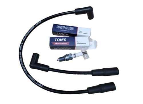 8mm wires & Iridium Spark plugs for Harley Davidson Big...